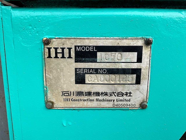 Ihi ic70 rupsdumper - afbeelding 20 van  23