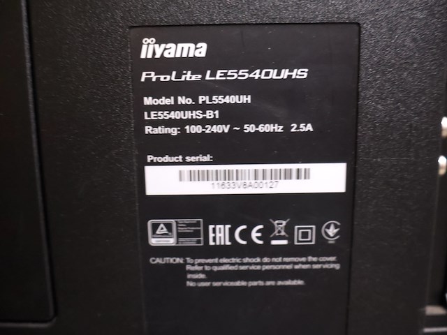 Iiyama display pro lite le554ouhs - afbeelding 11 van  16