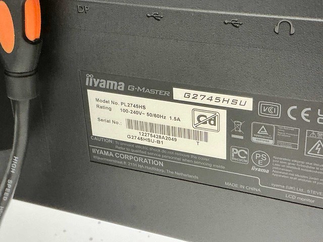 Iiyama pl2745hs g-master monitor - afbeelding 2 van  4