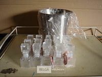 Ijsemmer + 15 borrelflesjes 55ml - afbeelding 1 van  2