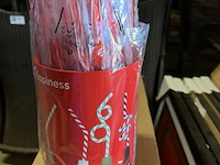 Ijsemmer coca-cola met rietjes - afbeelding 1 van  3