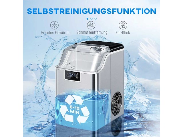 Ijsmachine - ijsblokjesbakje en -lepel inbegrepen - autonomy 20 kg/24 uur - afbeelding 4 van  6