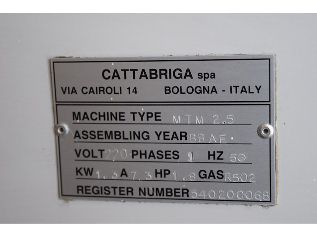 Ijsmachine mantematic 2,5 cattabriga 63x43x50 cm - afbeelding 2 van  10