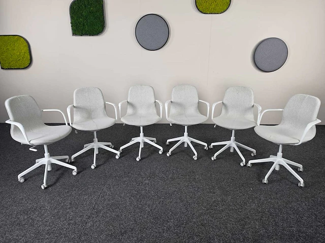Ikea - långfjäll - bureaustoel (5x) - afbeelding 1 van  9