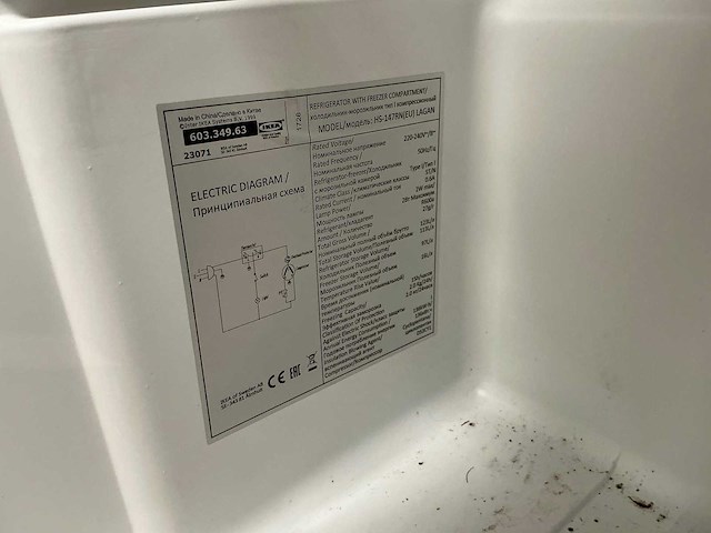 Ikea - tafelmodel - koelkast - afbeelding 3 van  6