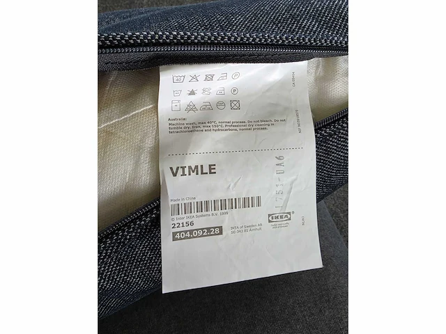 Ikea - vimle - zetel 2-zit - bankstel - afbeelding 2 van  6