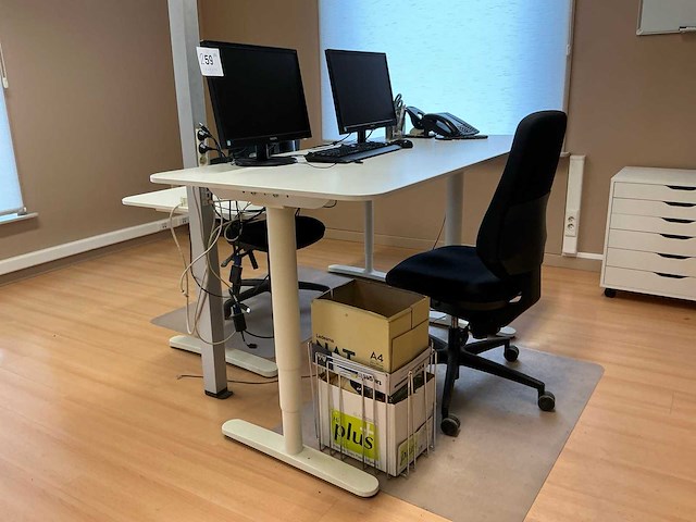 Ikea bekant diverse bureaus (4x) - afbeelding 3 van  9
