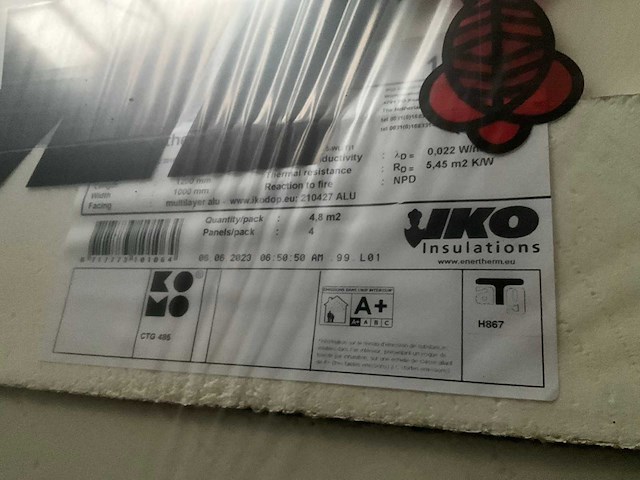 Iko enertherm alu isolatiepanelen 120 mm (20x) - afbeelding 7 van  7
