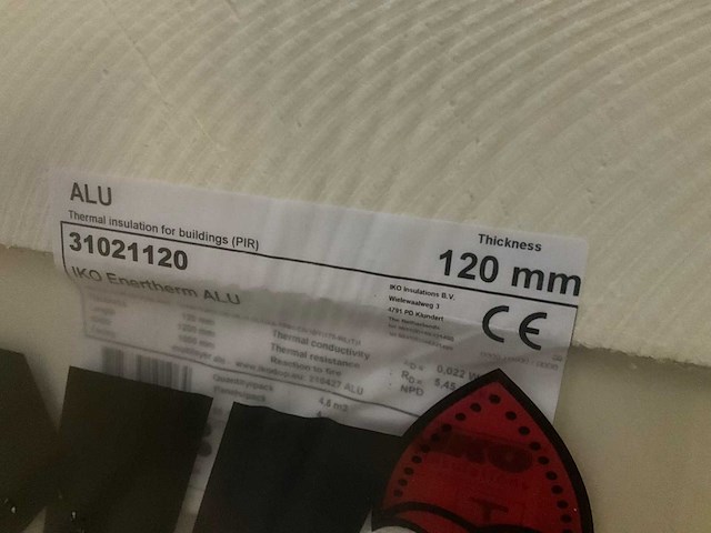 Iko enertherm alu isolatiepanelen 120 mm (20x) - afbeelding 7 van  8