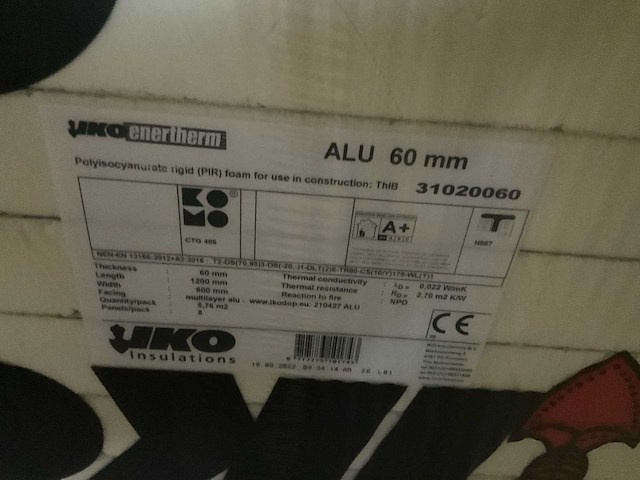 Iko enertherm alu isolatiepanelen 60 mm (80x) - afbeelding 10 van  10