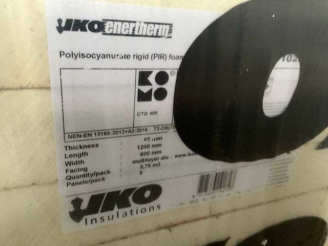 Iko enertherm alu isolatiepanelen 60 mm (80x) - afbeelding 6 van  10
