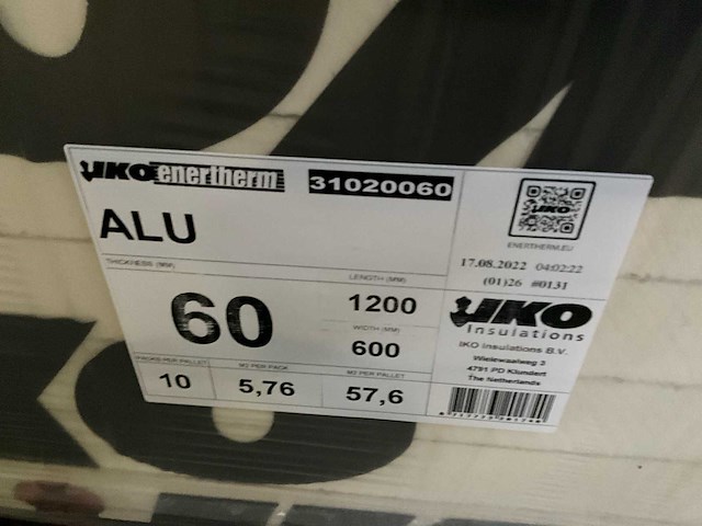 Iko enertherm alu isolatiepanelen 60 mm (80x) - afbeelding 6 van  10