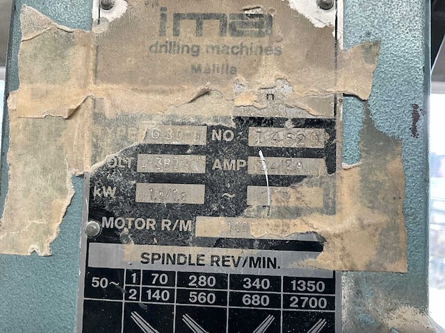 Ima g30 kolomboormachine - afbeelding 6 van  8