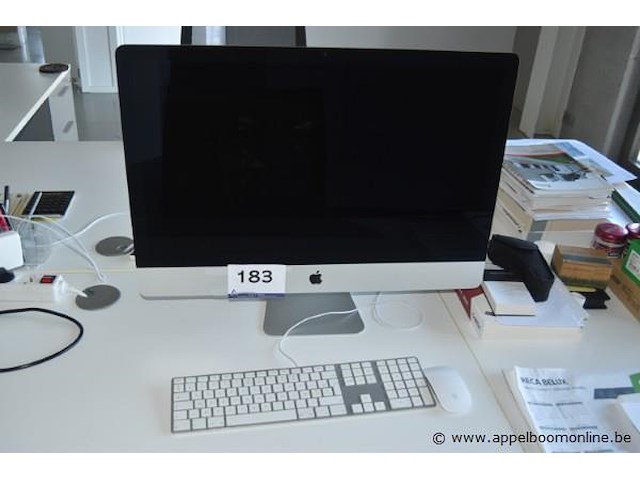 Imac, apple, a1418, met toetsenbord en muis, werking niet gekend, paswoord niet gekend, mogelijks icloud locked - afbeelding 1 van  2
