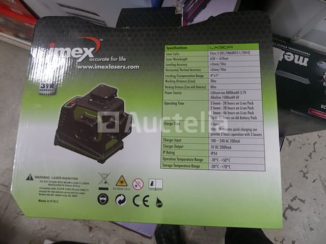 Imex lx3dr 3-dimensionale cross-laser waterpasset - afbeelding 6 van  8