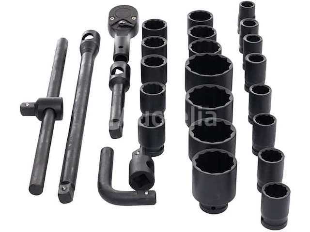 Impactdoppen 3/4" (26 stukken - 12 punten) kraft&dele - afbeelding 5 van  5