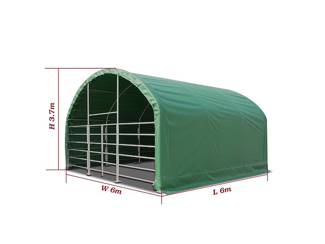Impe - 6x6xm - dierenverblijf 6x6m - afbeelding 1 van  2