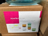 Imperfectdesign bowl ?16 x 10cm hoog aqua (22x) - afbeelding 1 van  1