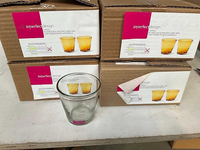 Imperfectdesign drinkglazen set van 4 stuks (4x) - afbeelding 1 van  7