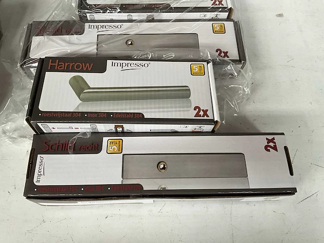 Impresso diverse sets deurbeslag rvs/chroom (13x) - afbeelding 5 van  10