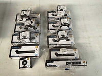 Impresso london set deurbeslag zwart aluminium (8x) - afbeelding 1 van  6