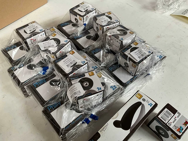 Impresso philly set deurbeslag zwart (9x) - afbeelding 6 van  6