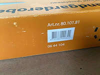 Impresso wandgarderobe rvs met glasplateau - afbeelding 4 van  5