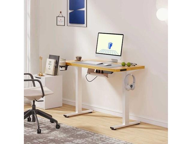 In hoogte verstelbaar bureau flexispot qe1 100 x 60 cm, 4 geheugenfuncties - afbeelding 2 van  6