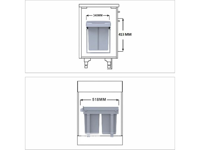 Inbouw afvalbak - afbeelding 5 van  9