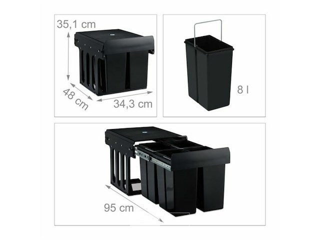 Inbouw afvalbak - afbeelding 3 van  5