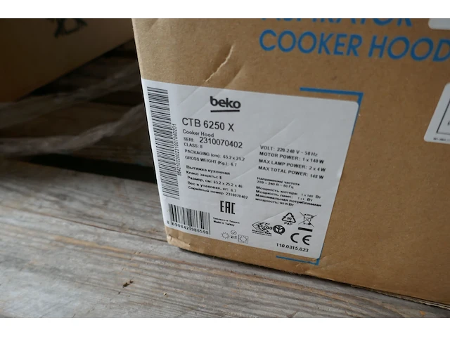 Inbouw afzuigkap beko - afbeelding 2 van  2