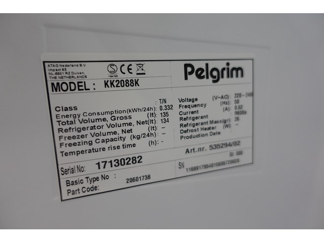 Inbouw koelkast pelgrim - afbeelding 4 van  4
