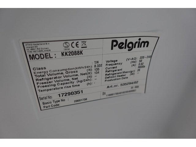 Inbouw koelkast pelgrim - afbeelding 4 van  5