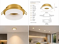 Inbouw led downlight (horoz) – ip20 – kadife (25 stuks) - afbeelding 4 van  5