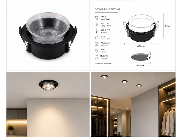 Inbouw led downlight (horoz) – ip20 – mint-1 (25 stuks) - afbeelding 2 van  4