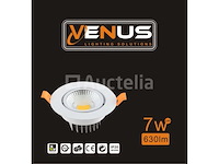 Inbouw led spot - 7w - draaibaar - 6500k koud wit - ip20 (x50) - afbeelding 6 van  6