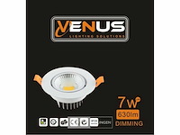 Inbouw led spot – 7w – dimbaar – 6500k koud wit – ip20 (x50) - afbeelding 6 van  6