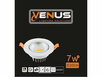 Inbouw led spot – 7w – draaibaar – 6500k koud wit – ip20 (x25) - afbeelding 7 van  7