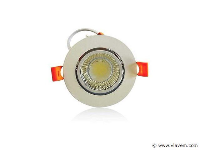 Inbouw led spot – 7w – draaibaar – 6500k koud wit – ip20 (x50) - afbeelding 2 van  6