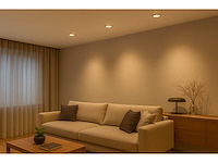 Inbouw led spot – 7w – draaibaar – zilver – 3000k warm wit – ip20 (x25) - afbeelding 4 van  4