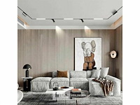 Inbouw magnetische rail 20mm 48v - 3 meter (x6) - afbeelding 6 van  7