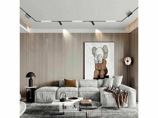 Inbouw magnetische rail 20mm 48v - 3 meter (x6) - afbeelding 6 van  7