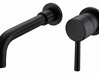 Inbouw mengkraan - verchroomd rvs zwart - afbeelding 2 van  5