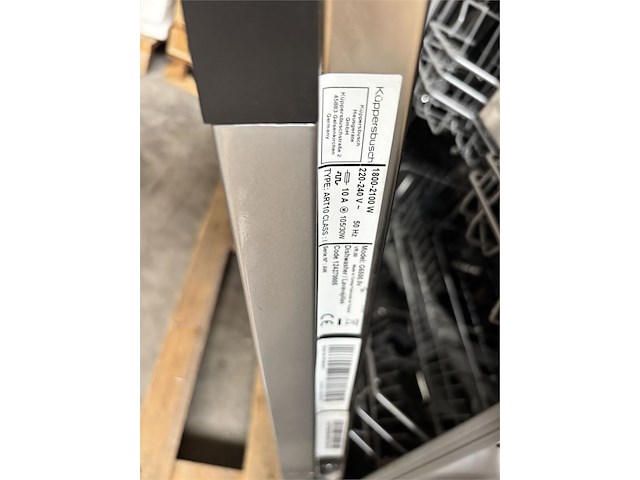 Inbouw vaatwasmachine küpperbusch g6500 0v - afbeelding 8 van  9