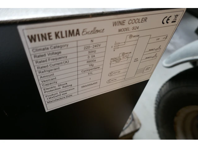Inbouw wijnklimaatkast wine klima - afbeelding 3 van  3
