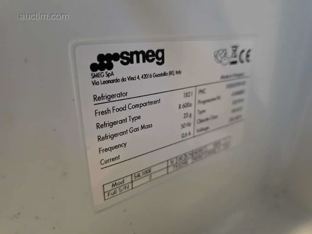 Inbouwkoelkast smeg s4l100e - afbeelding 7 van  7