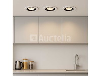 Inbouwlamp gu10 - richtbaar - rond - zwart/wit - ip20 (x100) - afbeelding 1 van  5