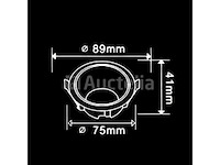 Inbouwlamp gu10 - rond - zwart/wit - ip20 (100x) - afbeelding 1 van  4