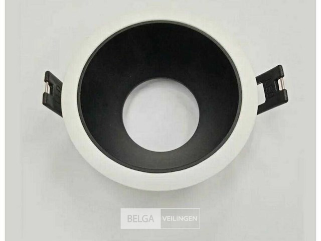 Inbouwlamp gu10 - rond - zwart/wit - ip20 (100x) - afbeelding 3 van  5
