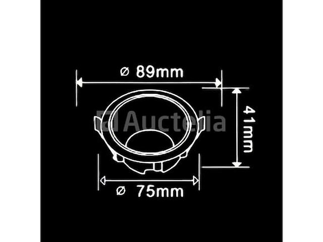 Inbouwlamp gu10 - rond - zwart/wit - ip20 (x50) - afbeelding 1 van  4